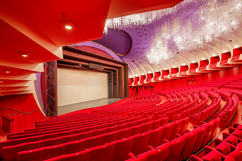 The New Royal Theater, 1973, project by Carlo Mollino, Turin, Piedmont, Italy, Europe