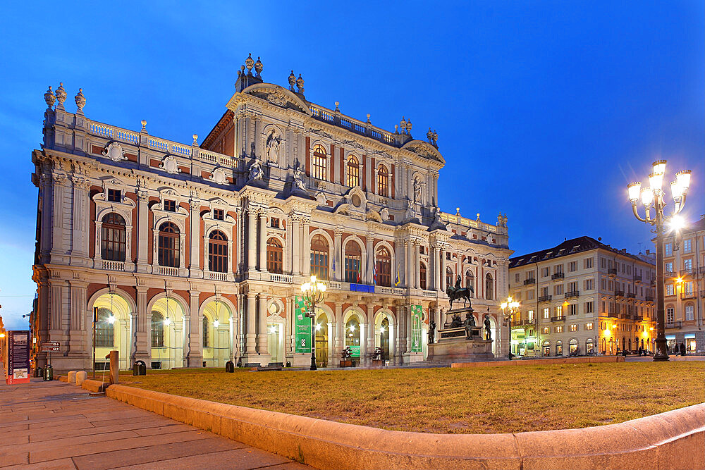 Palazzo Carignano, Turin, Piedmont, Italy, Europe