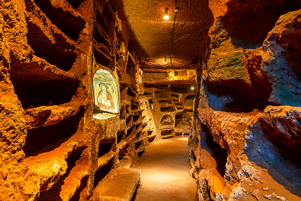 Catacombs of Santa Savinilla, Nepi, Viterbo, Lazio, Italy, Europe