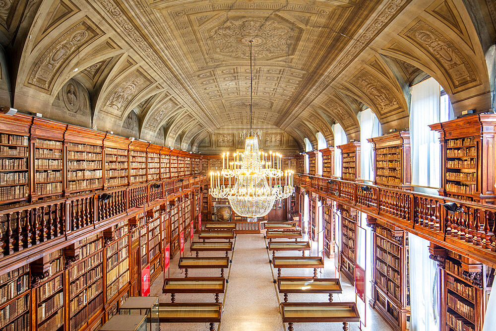 The Braidense Library, Milano (Milan), Lombardia (Lombardy), Italy, Europe