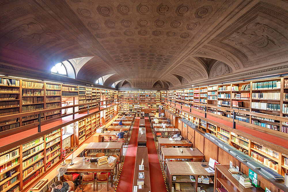 The Braidense Library, Milano (Milan), Lombardia (Lombardy), Italy, Europe