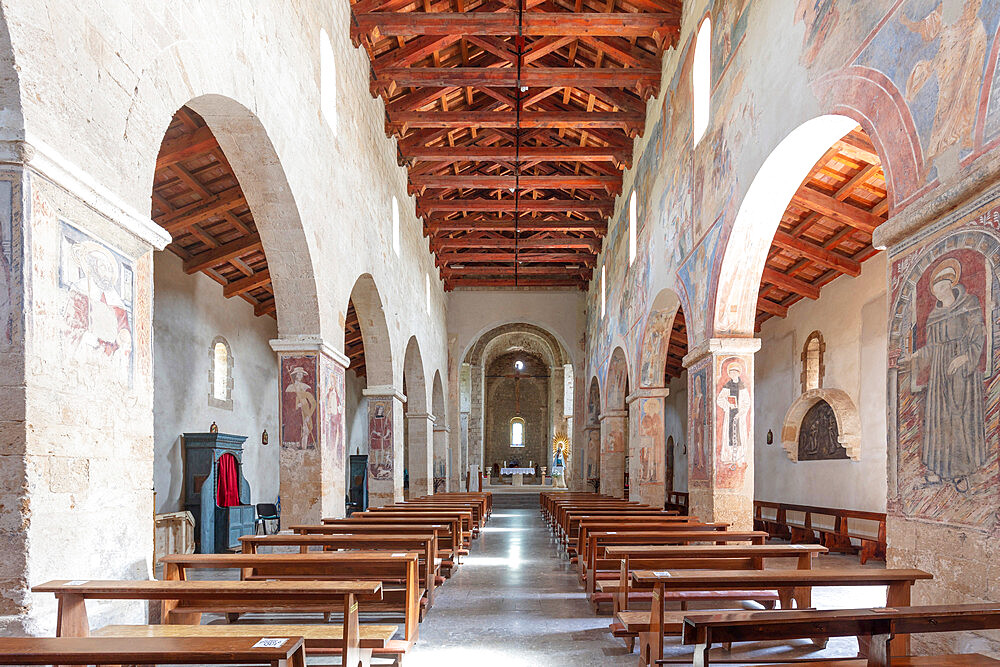 Minor Basilica and Sanctuary Maria SS. Regina di Anglona, Policoro, Matera, Basilicata, Italy, Europe