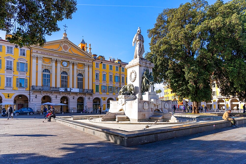 Place Garibaldi, Nice, French Riviera, Provence-Alpes-Cote d'Azur, France, Mediterranean, Europe