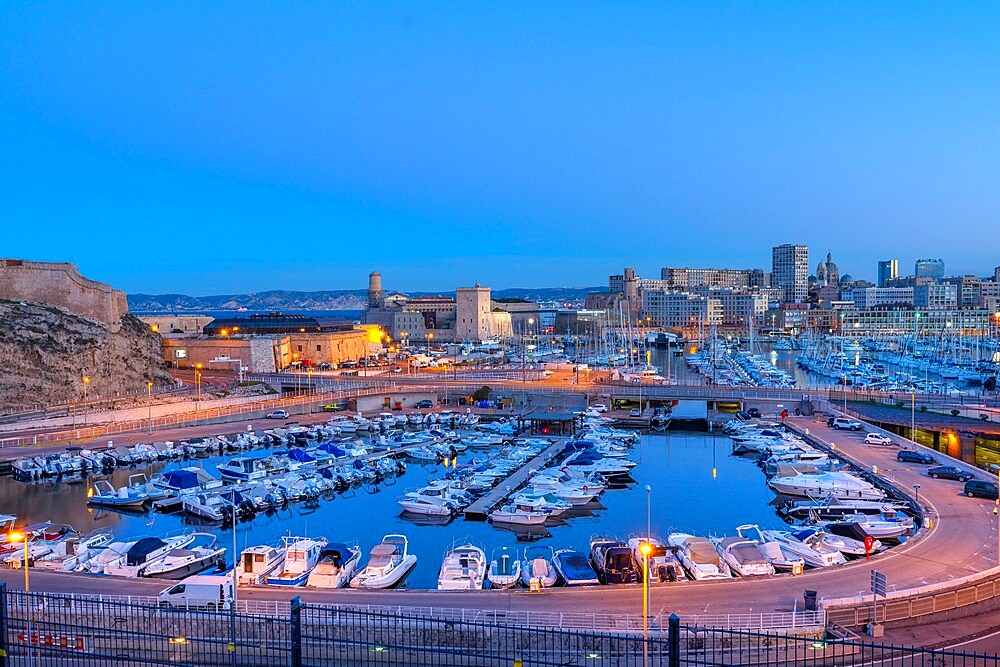 Old Port, Marseille, Provence-Alpes-Cote d'Azur, France, Mediterranean, Europe