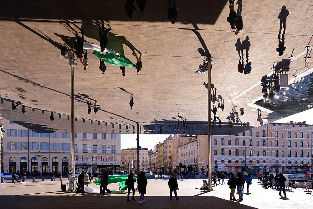 L'Ombriere by Norman Foster, Old Port, Marseille, Provence-Alpes-Cote d'Azur, France, Mediterranean, Europe