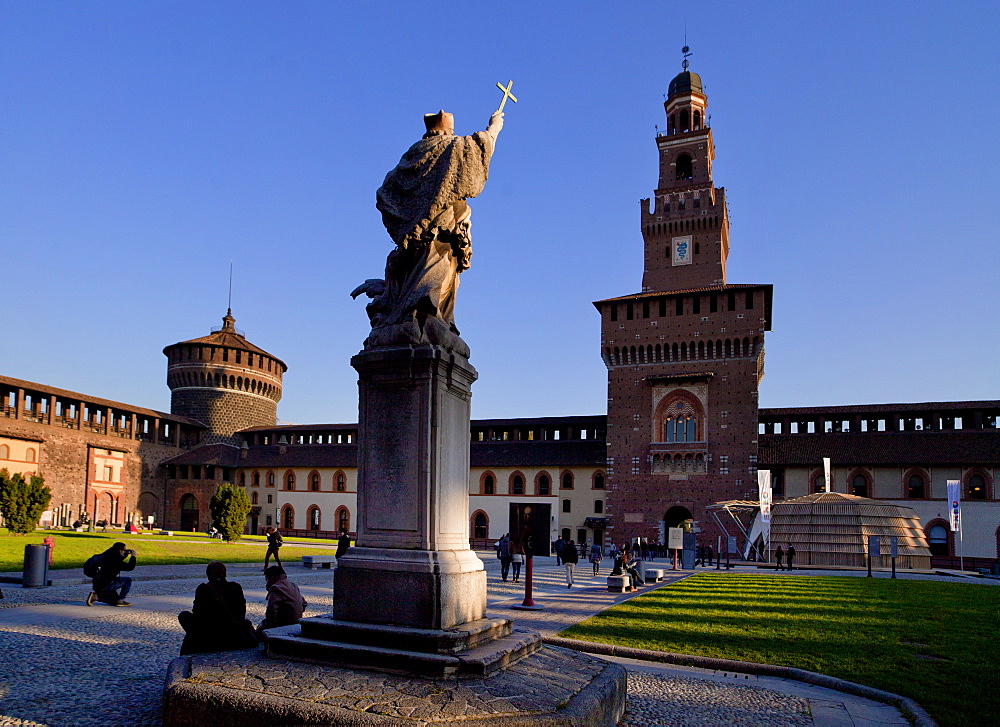 Castello Sforzesco, Milan, Lombardy, Italy, Europe