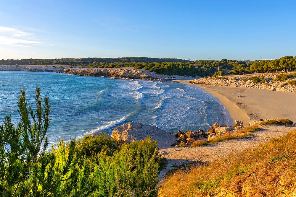 Beach and church of Saint Croix, Martigues, Bouches-du-Rhone, Provence-Alpes-Cote d'Azur, France, Mediterranean, Europe