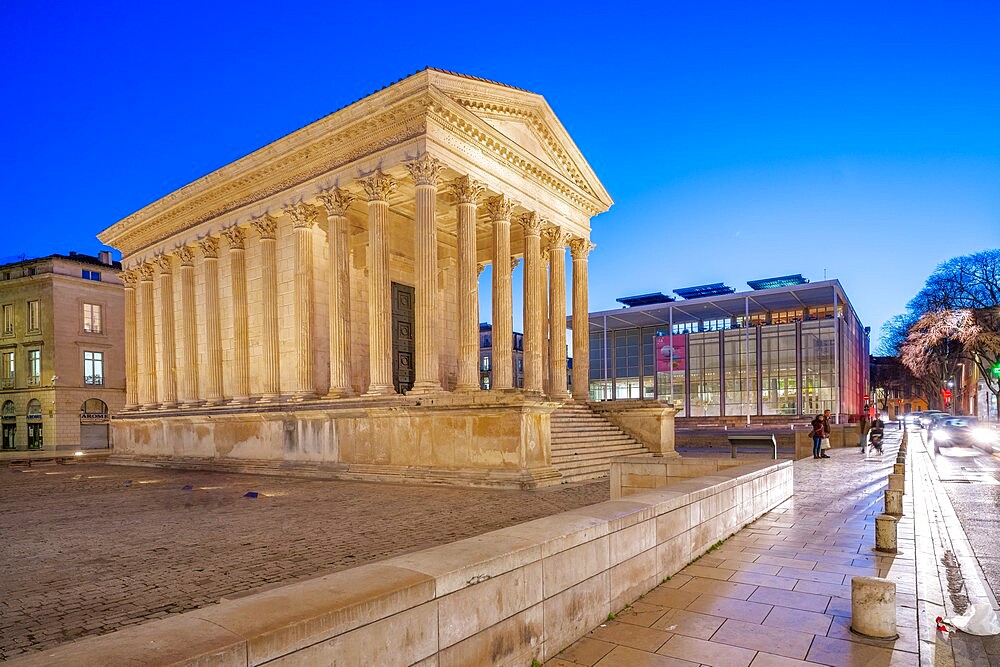 The Maison Carree, Nimes, Gard, Occitania, France, Europe