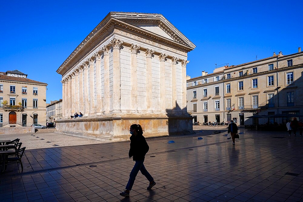 The Maison Carree, Nimes, Gard, Occitania, France, Europe