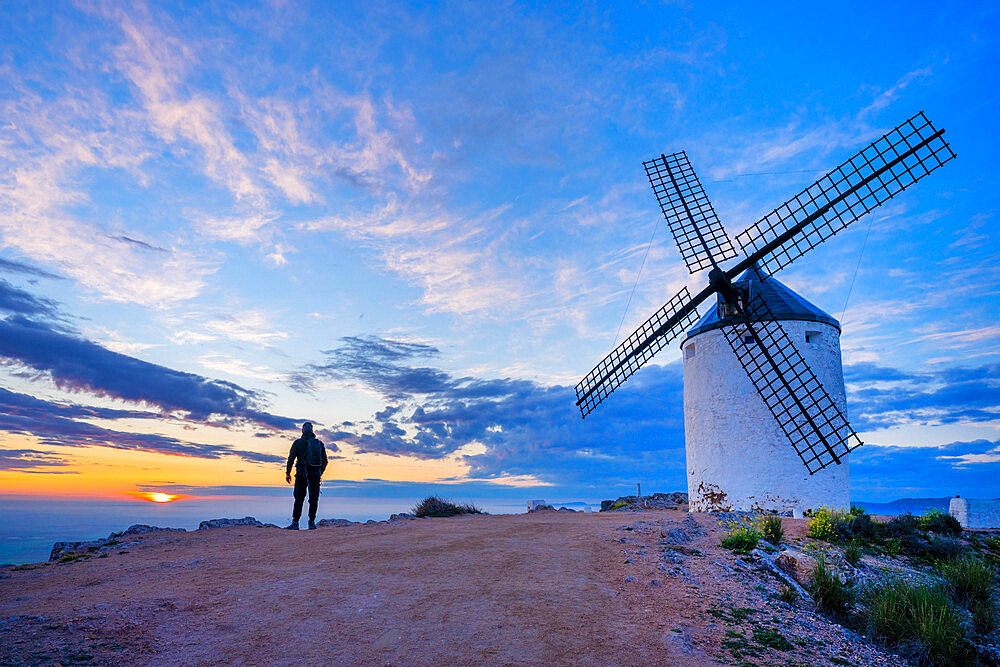 Windmills, Consuegra, Toledo, Castilla-La Mancha, Spain, Europe