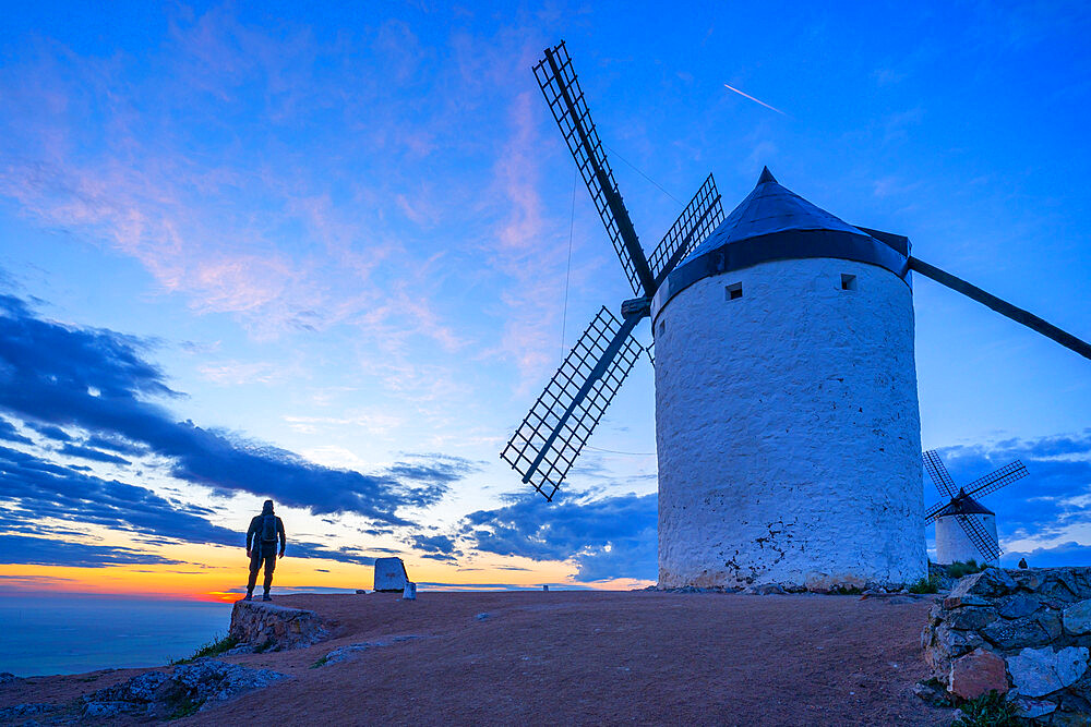 Windmills, Consuegra, Toledo, Castilla-La Mancha, Spain, Europe