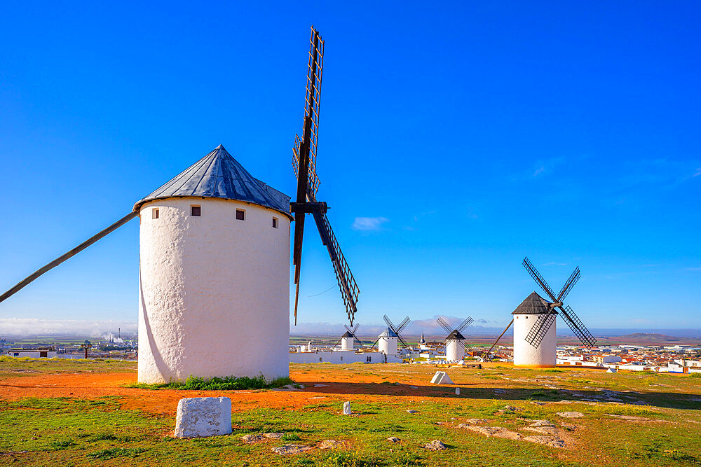 Windmills, Campo de Criptana, Ciudad Real, Castile-La Mancha, Spain, Europe