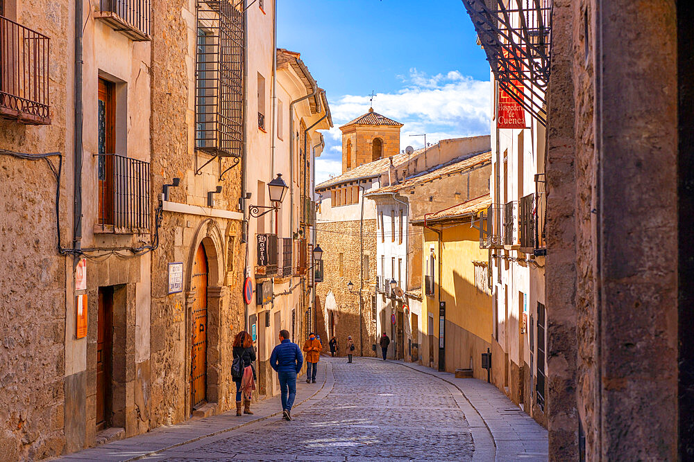 Calle San Pedro, Cuenca, UNESCO World Heritage Site, Castile-La Mancha, Spain, Europe