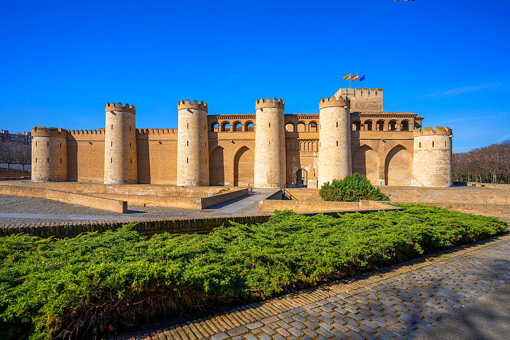 Aljaferia, UNESCO World Heritage Site, Zaragoza, Aragon, Spain, Europe