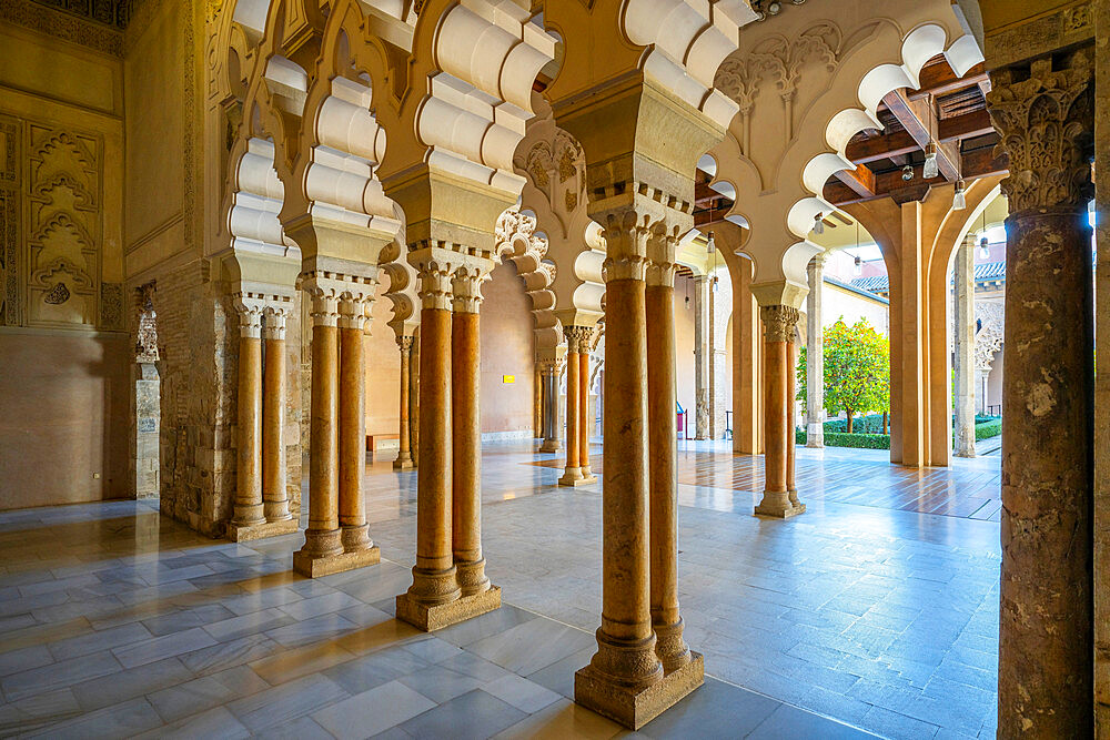 Aljaferia, UNESCO World Heritage Site, Zaragoza, Aragon, Spain, Europe