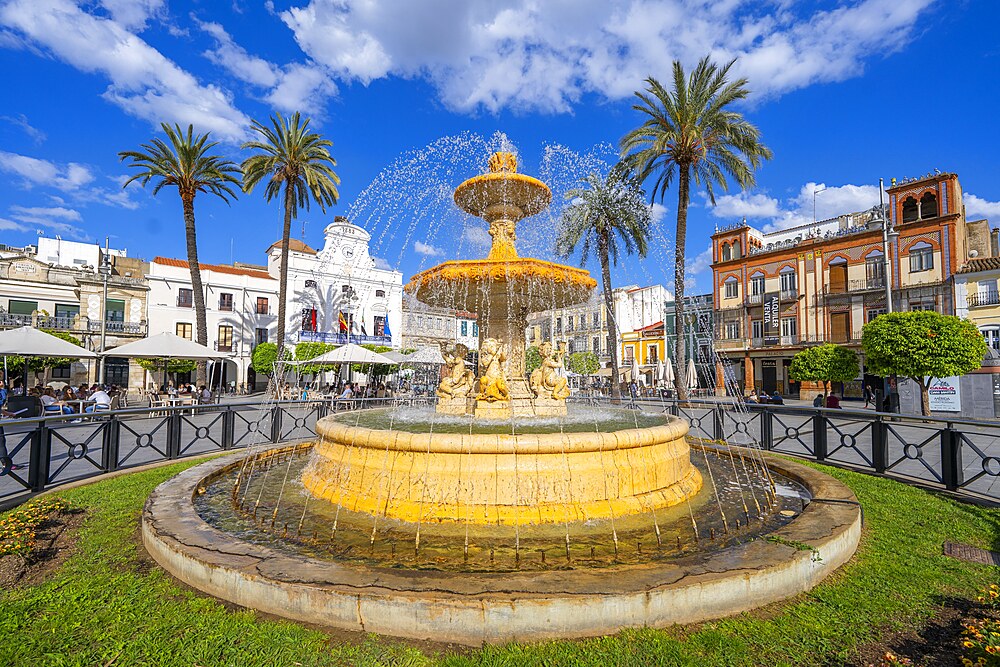 Spain Square, Plaza de España, Merida, Estremadura, Spain