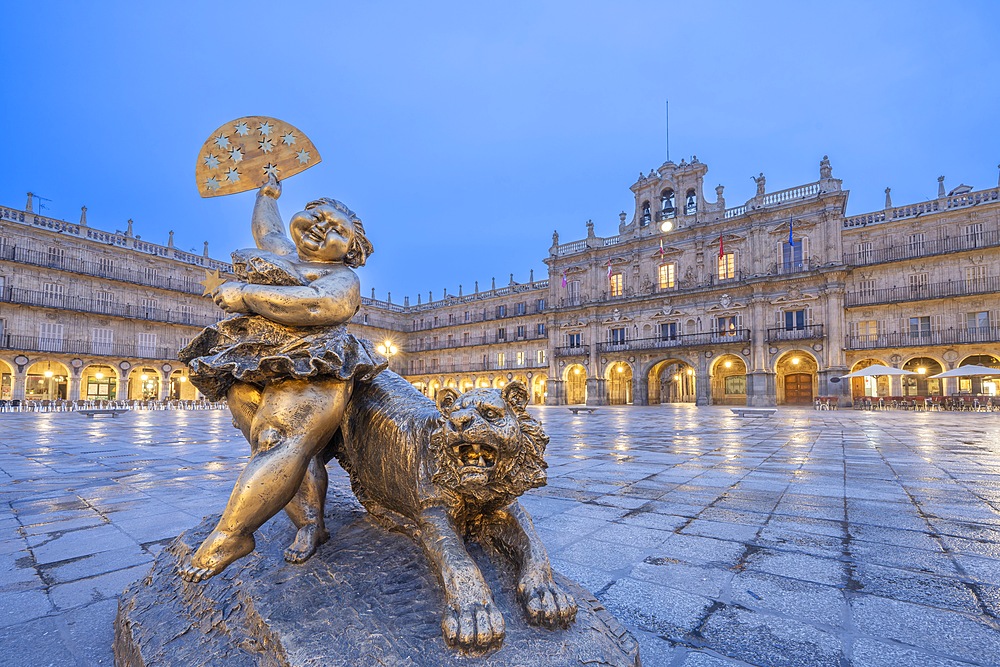 Plaza Mayor, main square, Salamanca, Castile and León, Spain