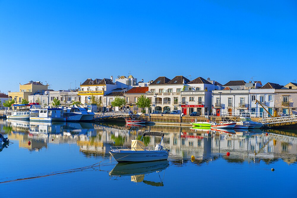 View on Gilão river, Tavira, Algarve, Portugal