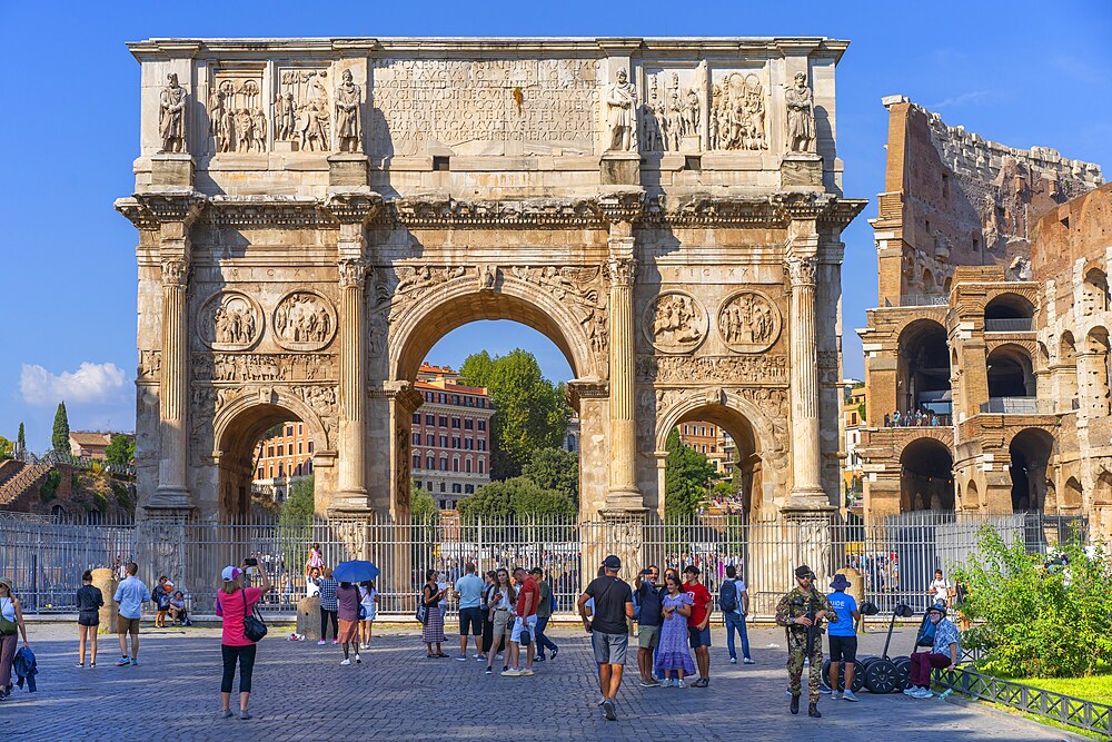 Arch of Constantine, Arco di Costantino, Roma, Lazio, Italy