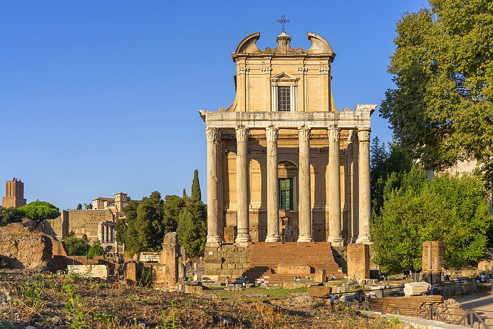 Church of San Lorenzo degli Speziali in Miranda at the Roman Forum, Imperial Forums, Roma, Lazio, Italy