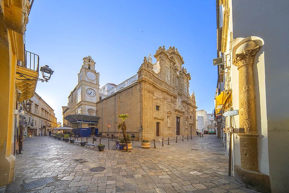 Basilica co-cathedral of Sant'Agata, Gallipoli Cathedral, Old Town, Gallipoli, Lecce, Salento, Apulia, Italy