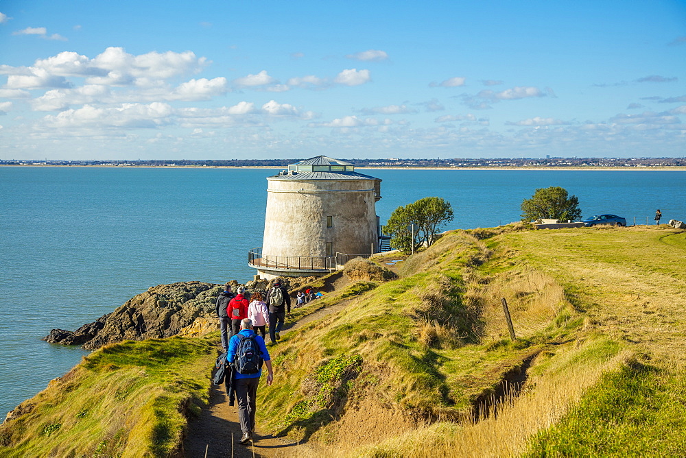 Martello Tower, The Cliff Path, Howth, County Dublin, Leinster, Republic of Ireland, Europe