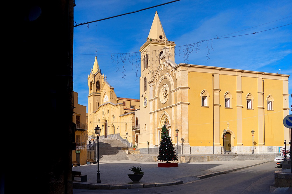 Church of Santa Maria Annunziata and Church of San Nicolò di Mira, Mezzojuso, Palermo, Sicily, Italy