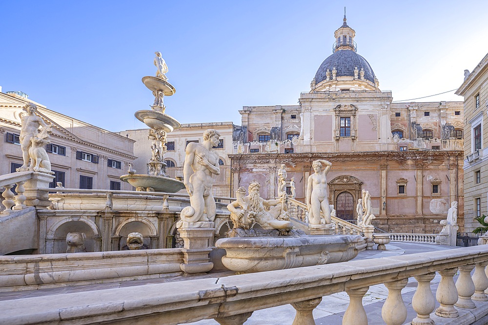 Pretoria Square, Piazza Pretoria, Palermo, Sicily, Italy