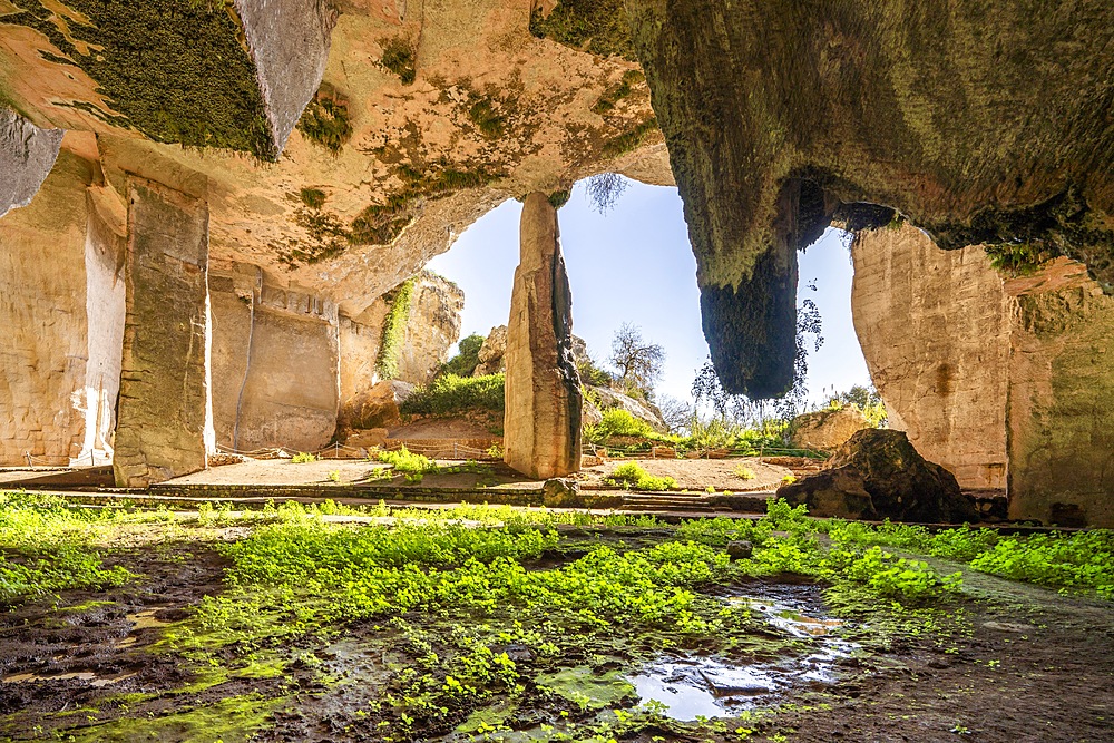 Rope Makers' Cave, Grotta dei Cordari, Neapolis Archaeological Park, Syracuse, Sicily, Italy