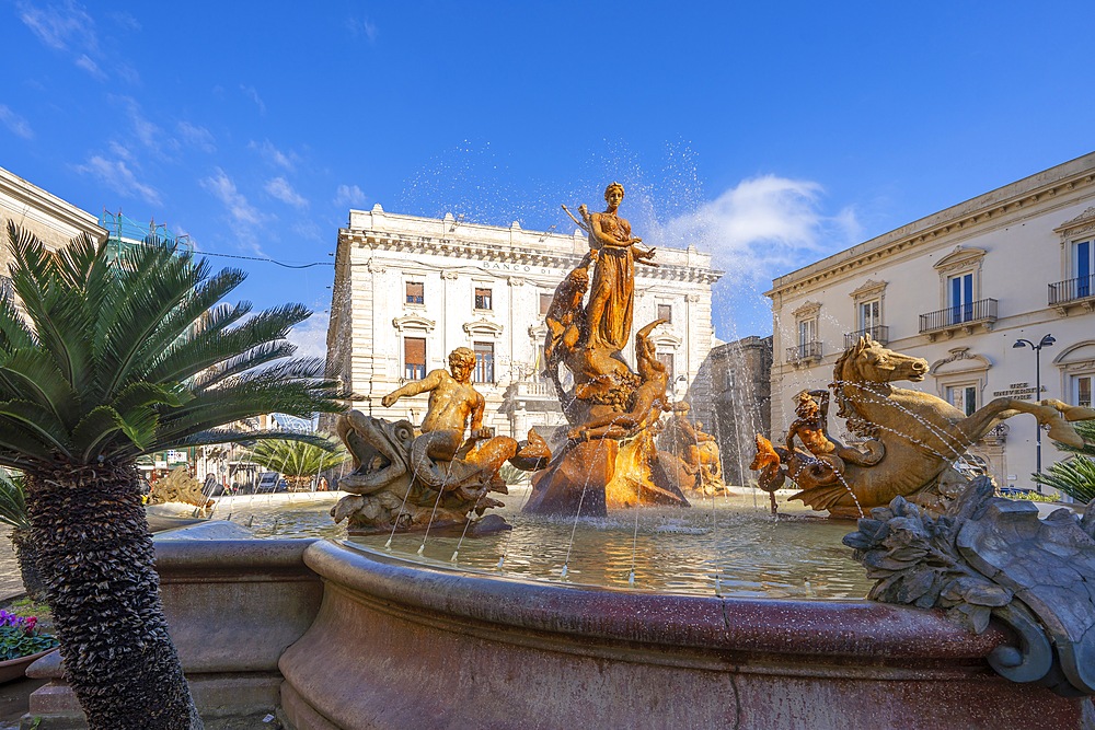 Diana's Fountain, Syracuse, Sicily, Italy