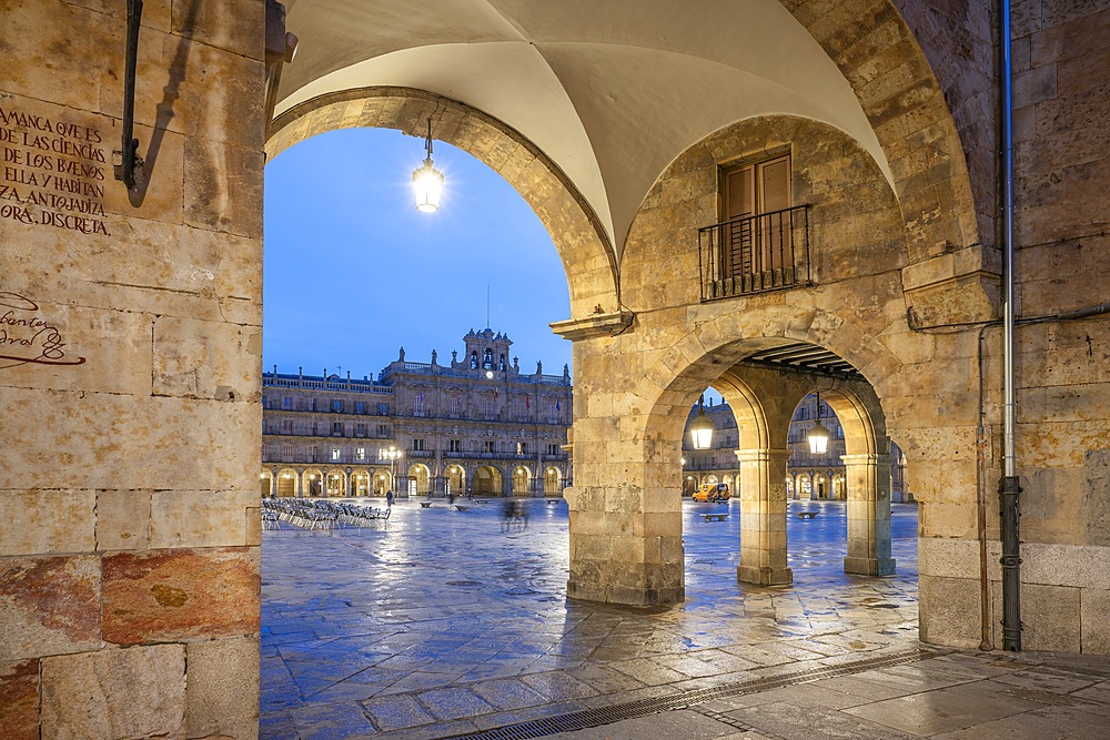 Plaza Mayor, main square, Salamanca, Castile and León, Spain