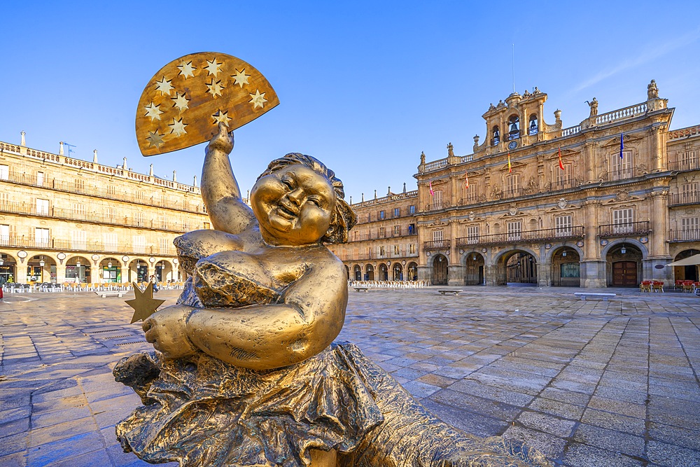 Plaza Mayor, main square, Salamanca, Castile and León, Spain