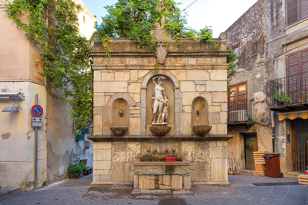 Fountain Venus Cyprea (Quattru Cannola), Castelbuono, Palermo, Sicily, Italy