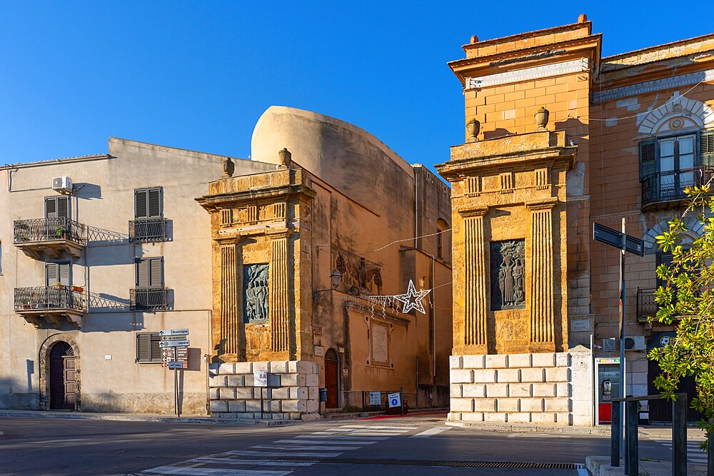 Palermo Gate, Porta Palermo, Alcamo, Trapani, Sicily, Italy