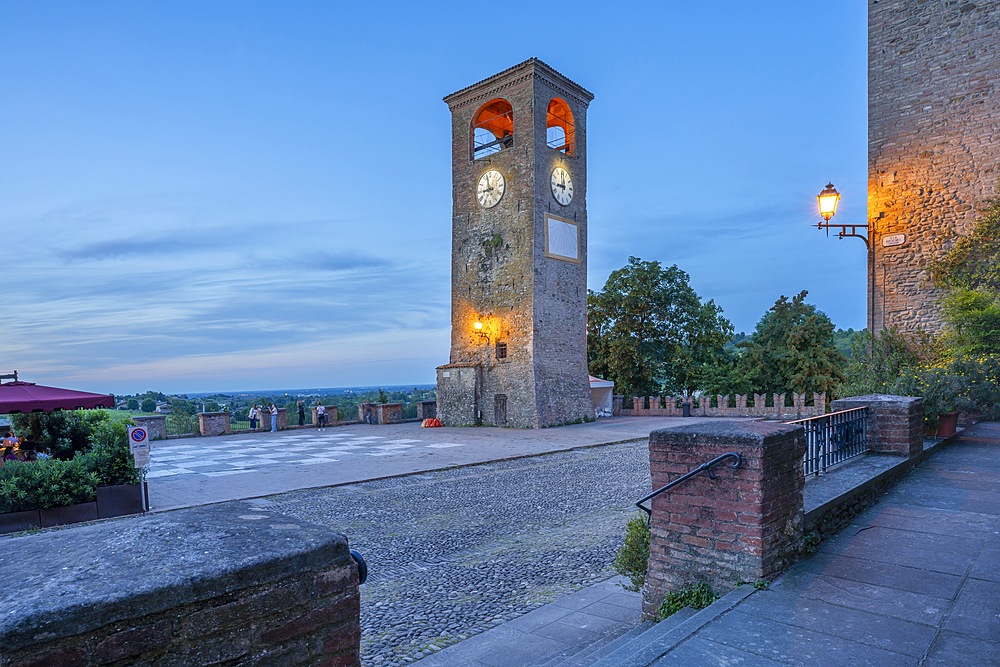 clock tower, Castelvetro di Modena, Modena, Emilia-Romagna, Italy