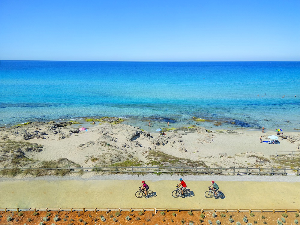 Baia Verde cycle/pedestrian path, Gallipoli, Lecce, Salento, Apulia, Italy