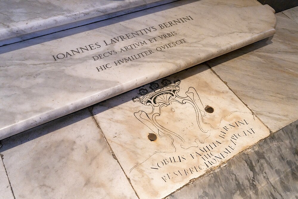 Tomb of Lorenzo Bernini, Papal Basilica of Santa Maria Maggiore, Roma, Lazio, Italy