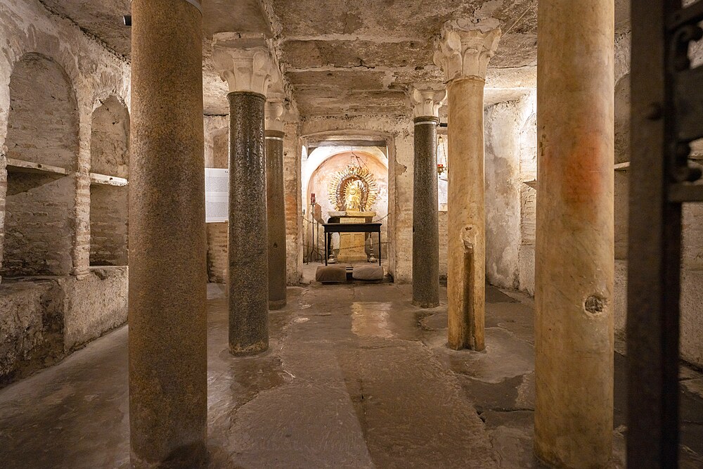 Crypt, Basilica of Santa Maria in Cosmedin, Roma, Lazio, Italy