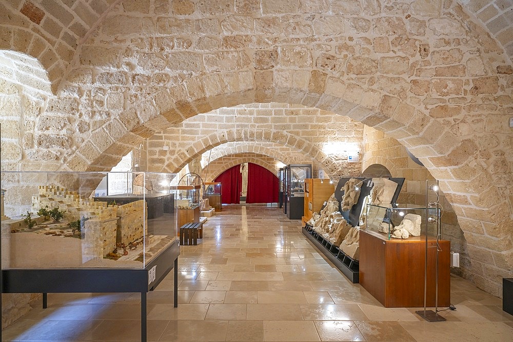 Archaeological Museum, Aragonese castle, Castro, Lecce, Salento, Apulia, Italy, Europe