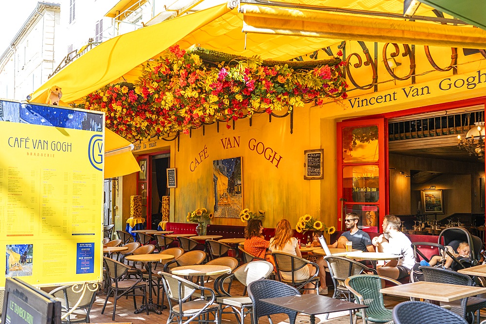 Cafe Van Gogh, Arles, Provence-Alpes-Côte d'Azur, Bouches-du-Rhône, Arles-Crau-Camargue-Montagnette, Camargue, France