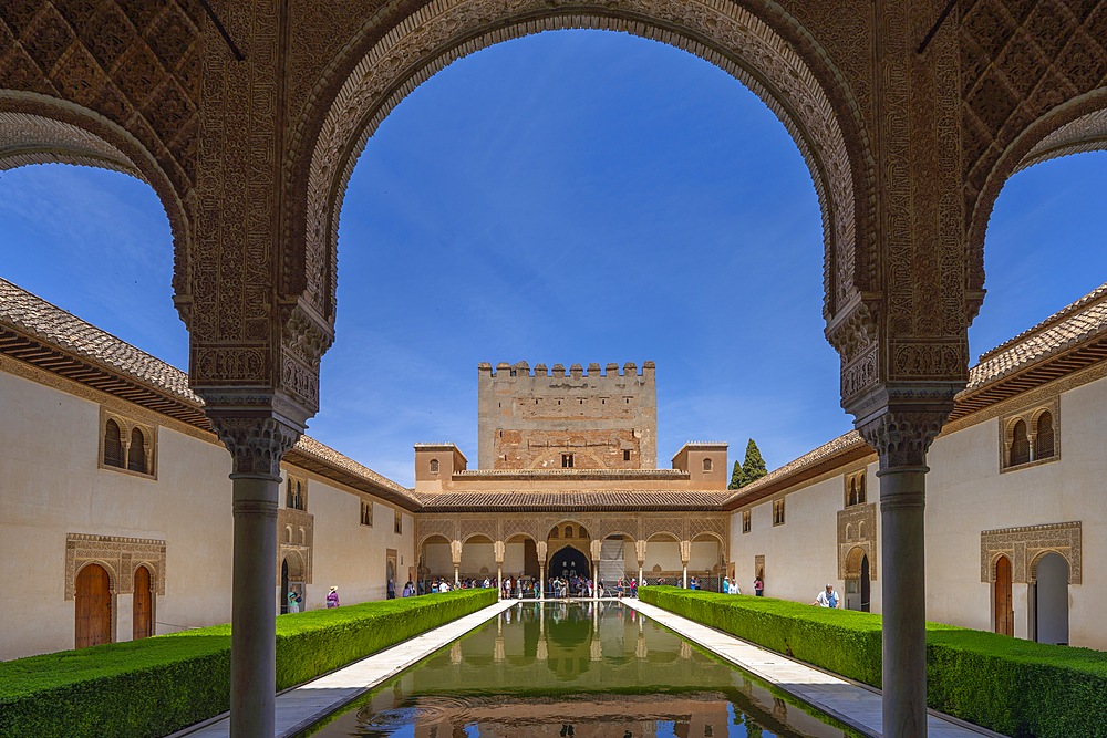 Nasrid Palaces, World Heritage Site, UNESCO, Alhambra, Granada, Andalusia, Spain, Islamic architecture, Mudejar architecture