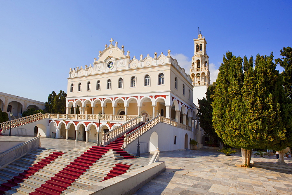 The church of Panagia Evangelistria, Tinos Island, Cyclades, Greek Islands, Greece, Europe