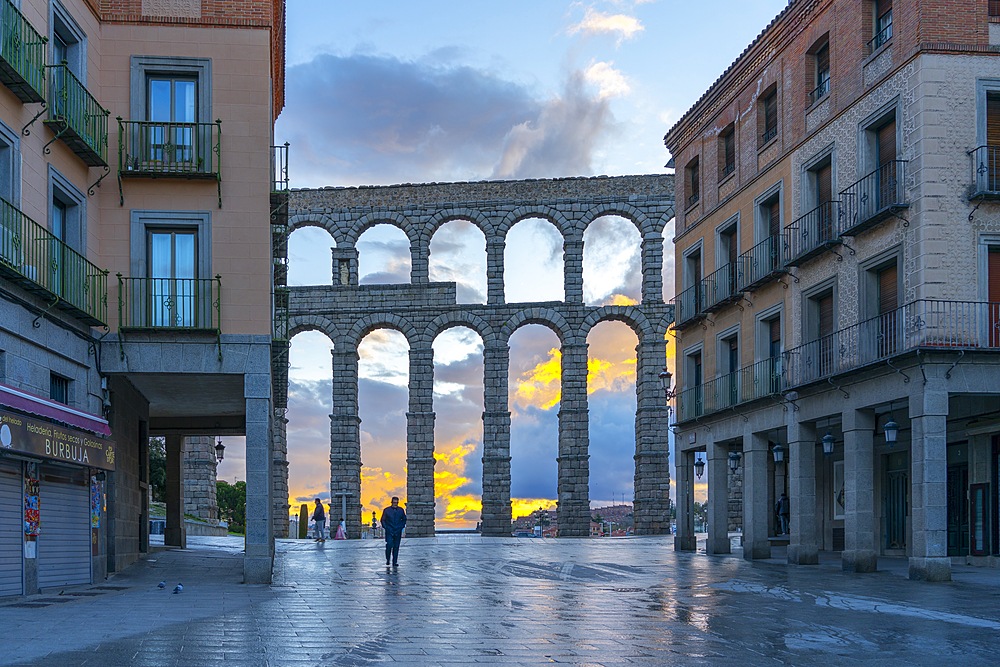 Roman Aqueduct, Segovia, Castile and León, Spain