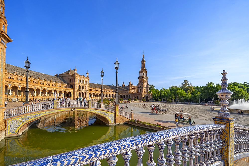 Plaza de España, Seville, Andalusia, Spain