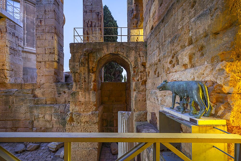 Entrance to the Praetorium of Tarragona, Tarragona, Catalonia, Spain