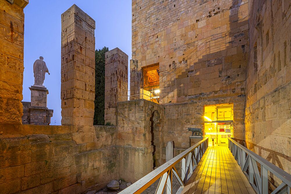 Entrance to the Praetorium of Tarragona, Tarragona, Catalonia, Spain