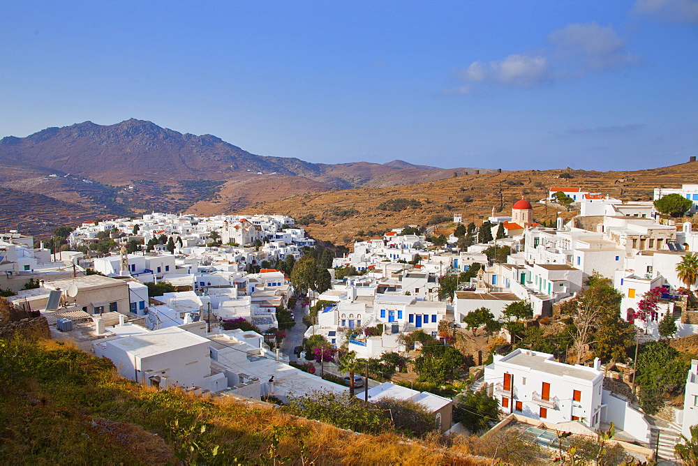 The village of Pyrgos, Tinos Island, Cyclades, Greek Islands, Greece, Europe