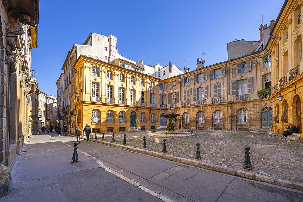 Place d'Albertas, Aix-en-Provence, Provence-Alpes-Côte d'Azur, France