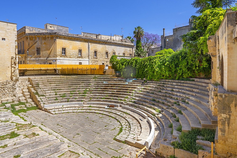 Roman theatre, Lecce, Salento, Apulia, Italy