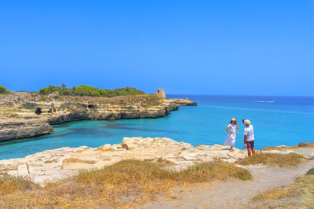 Cave of Poetry, Grotta della poesia, Roca Vecchia, Lecce, Salento, Apulia, Italy